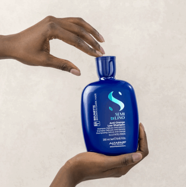 SEMI DI LINO B&B BRUNETTE ANTI - ORANGE LOW SHAMPOO - 250 ML - Imagen 4