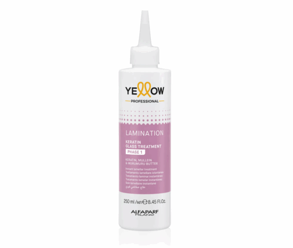 YELLOW KERATIN GLASS TREATMENT - PASO 1